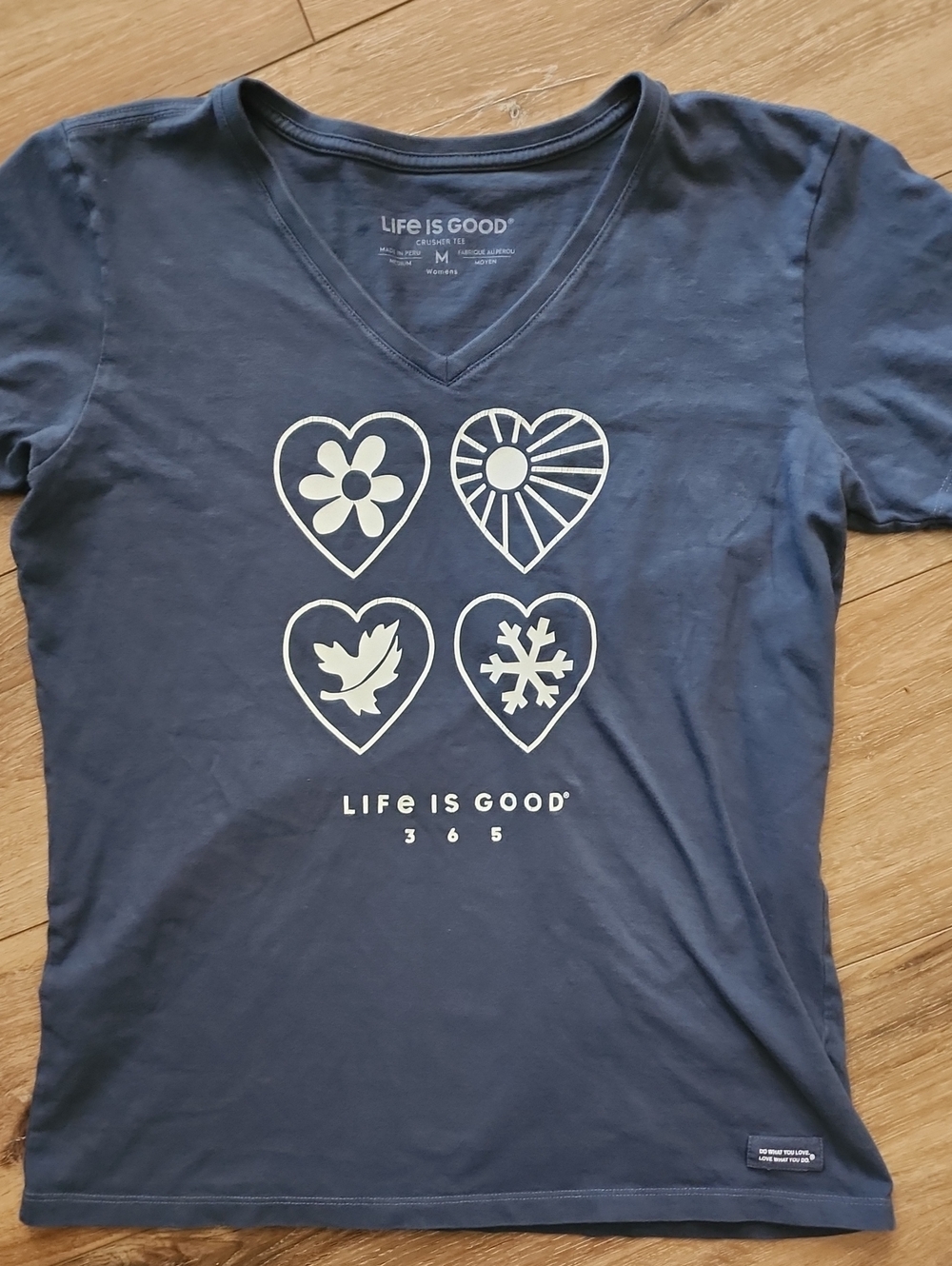 Life Is Good Crusher V Neck Tee